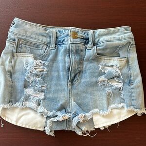 American eagle 🦅 light blue ripped shorts